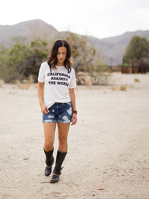 CALIFORNIA AGAINST THE WORLD Bobbie Tee