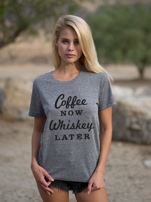 COFFEE NOW, WHISKEY LATER Earl Tee