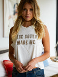 THE SOUTH MADE ME Baylee High-Waisted Tank